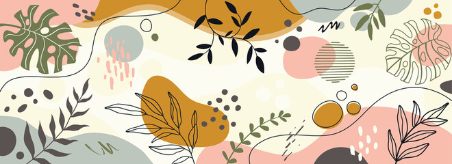 Color splash abstract background for design.Template banner and cover for social media ad, template special promo new arrival sale.