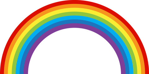 rainbow multicolored curved. Vector Illustration. EPS10