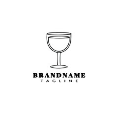 glasses logo cartoon cute icon isolated vector illustration