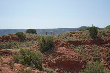 テキサス州アマリロのパロ・ドゥロキャニオン州立公園をトレッキング