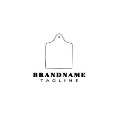 kitchen board wooden logo icon design template vector illustration