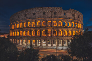 Beautiful shot of the Colosseum in Rome, Italy