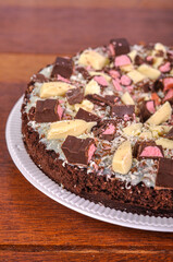 chocolate cake with nuts