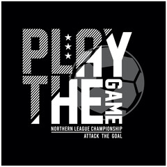 Athletic sport play game typography, tee shirt graphics, vectors