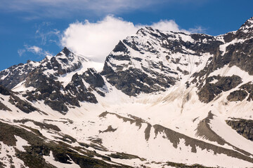 landscape mountain between Ceresole Reale and the Nivolet hill around serrù lake, Agnel lake,...