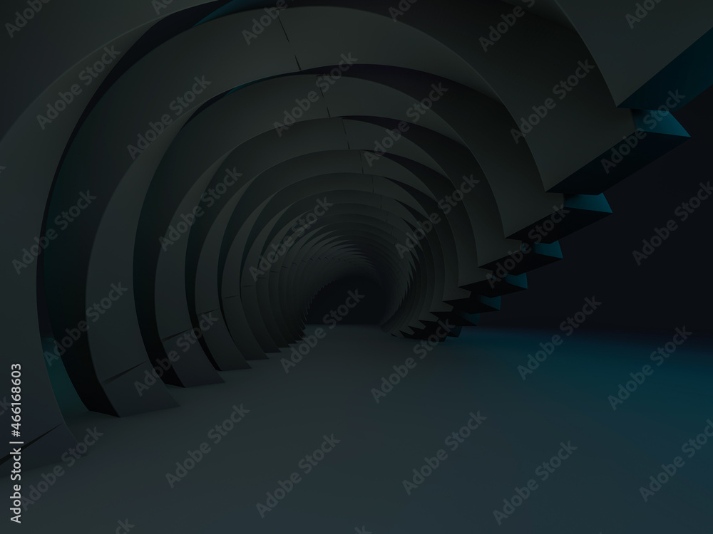 Poster abstract modern empty architecture background. 3d illustration