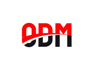 ODM Letter Initial Logo Design Vector Illustration