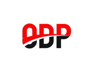 ODP Letter Initial Logo Design Vector Illustration