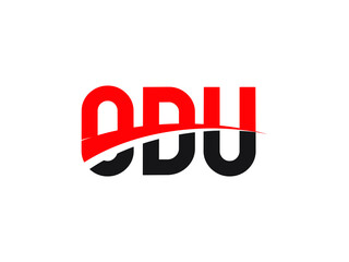 ODU Letter Initial Logo Design Vector Illustration
