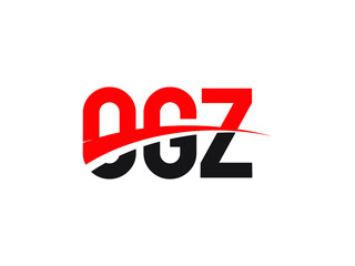 OGZ Letter Initial Logo Design Vector Illustration