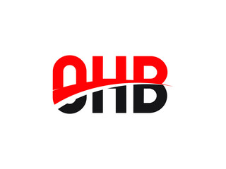 OHB Letter Initial Logo Design Vector Illustration