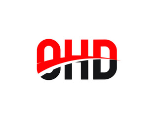 OHD Letter Initial Logo Design Vector Illustration