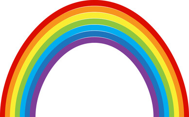rainbow multicolored curved. Vector Illustration. EPS10