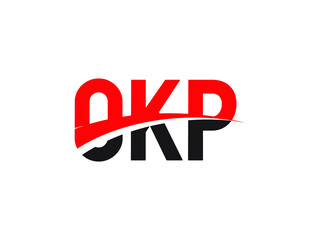 OKP Letter Initial Logo Design Vector Illustration