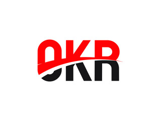 Fototapeta premium OKR Letter Initial Logo Design Vector Illustration