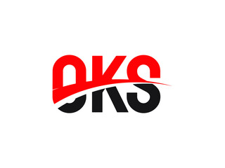 OKS Letter Initial Logo Design Vector Illustration