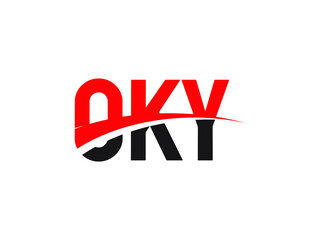 OKY Letter Initial Logo Design Vector Illustration
