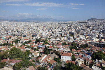 Fototapeta na wymiar View of Athene from the Acropolis 