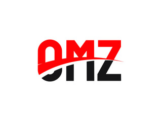 OMZ Letter Initial Logo Design Vector Illustration