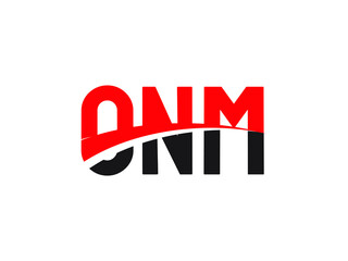 ONM Letter Initial Logo Design Vector Illustration