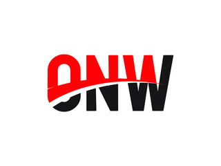 ONW Letter Initial Logo Design Vector Illustration
