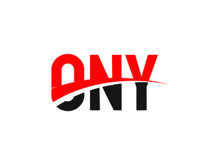 ONY Letter Initial Logo Design Vector Illustration