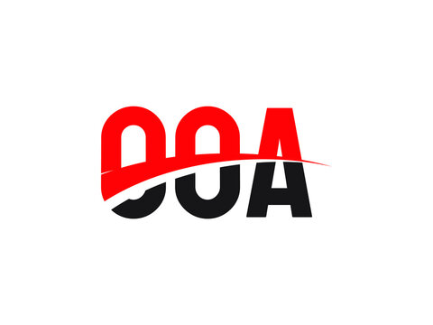 OOA Letter Initial Logo Design Vector Illustration