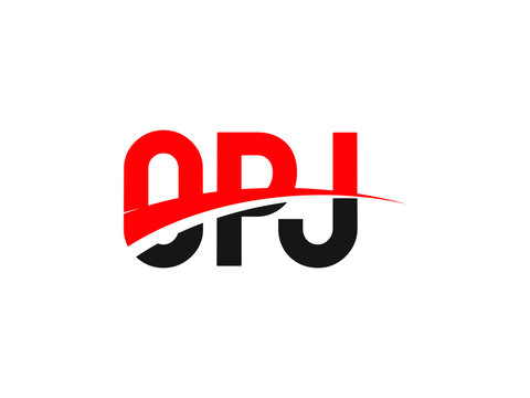 OPJ Letter Initial Logo Design Vector Illustration