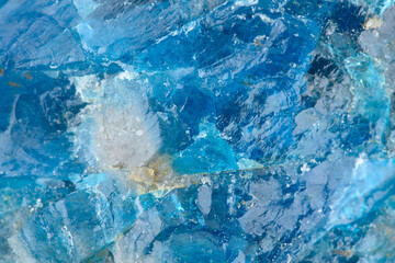 Blue apatite abstract