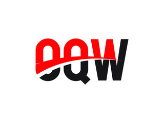 OQW Letter Initial Logo Design Vector Illustration