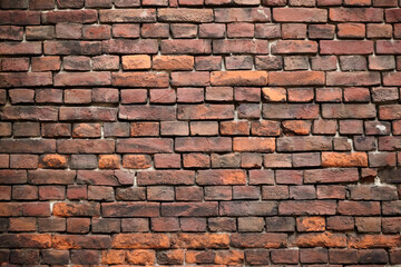 Obraz premium Red brick wall texture background