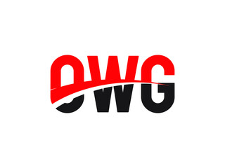 OWG Letter Initial Logo Design Vector Illustration