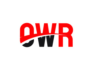 OWR Letter Initial Logo Design Vector Illustration