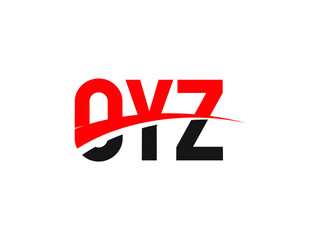 OYZ Letter Initial Logo Design Vector Illustration