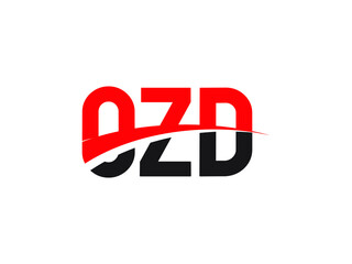 OZD Letter Initial Logo Design Vector Illustration