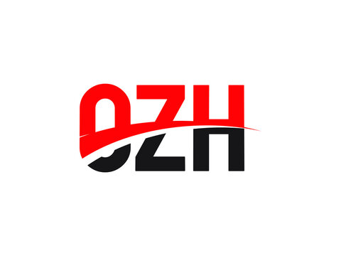 OZH Letter Initial Logo Design Vector Illustration