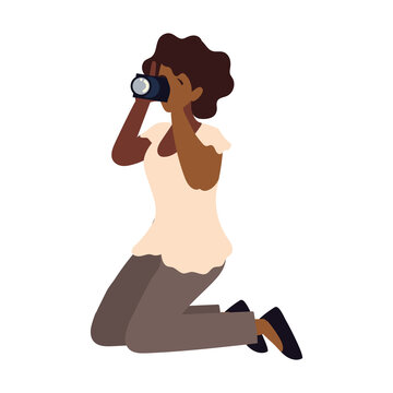 photographer woman with camera