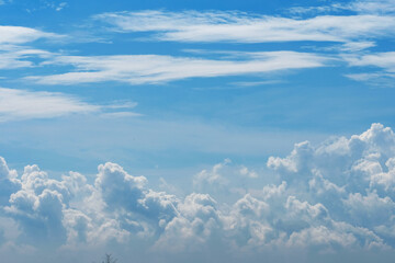 blue sky with clouds