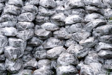 close up of a pile of cream