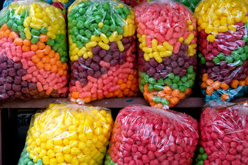 colorful candies in a market