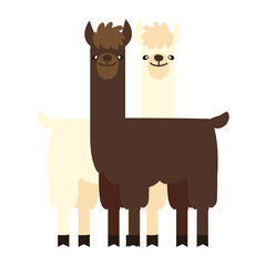 cartoon llamas animal
