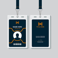 Minimalistic staff card for corporate usage 