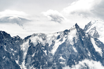 View of Aiguille du midi, Chamonix, France