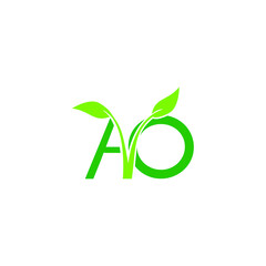 leaves green eco logo