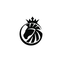 horse king logo design