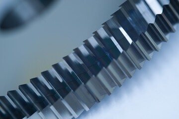 Saw blades, cutting tools background.