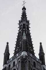 Fototapeta na wymiar Church spire silhouette 