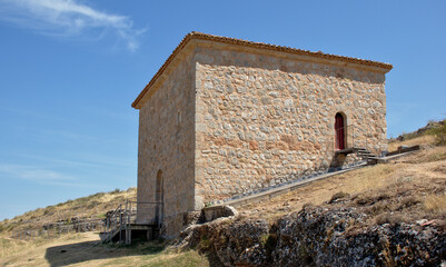 Mozarabic hermitage of San Baudelio, built in the 11th century. Known for its Romanesque paintings...