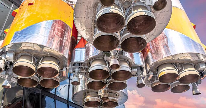 Space rocket engines of the russian spacecraft