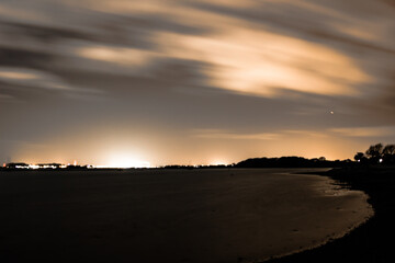 sunset over the Beach